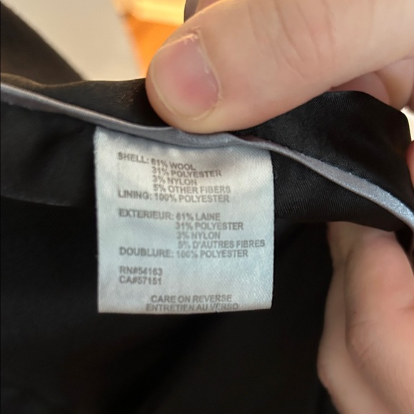 Calvin Klein Women's Wool Coat - Single button with Belt - Picture 8 of 10